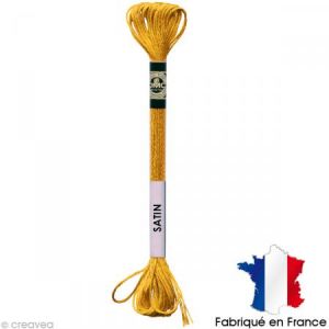 Dmc Fil &agrave; broder moulin&eacute; satin Jaune S3820 - Echevette 8 m