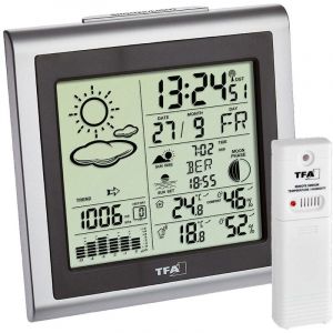 Image de TFA Dostmann Station météo radiopilotée LARGO 35.1145.54 Prévisions météorologiques 12 à 24 heures