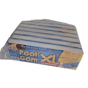 Jardiboutique Lot de 6 recharges pour Tête de Balais - Pool Gom xl Blanc
