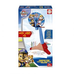 Educa Projecteur Pat' Patrouille : Créez des Dessins Pat' Patrouille avec ce projecteur. Projecteur LED avec 40 Diapositives, Crayons de Couleur et Crayon à Papier. À partir de 5 Ans (20444)