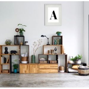 Shot Cadre Photo A 30x40cm avec P e Partout Tableau Bois Verre (BLANC)