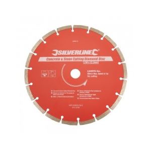 Silverline 589673 - Lame diamantée à tronçonner le béton et la pierre 230 x 22,2 mm