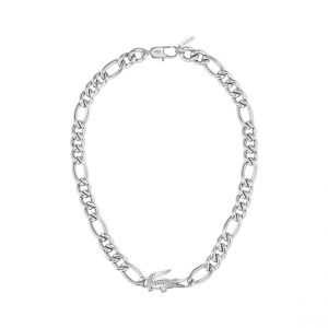 Lacoste Collier en Cha&icirc;ne Pour Homme et Femme Collection CROCODILE en Acier Inoxydable avec un Charm en forme de Crocodile - 2040371