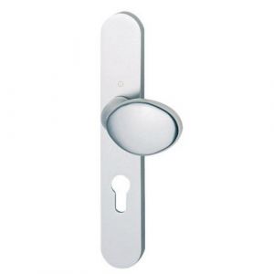 Hoppe Poignée New-York sur plaque 76G/300M/1810 Clé I -Argent,