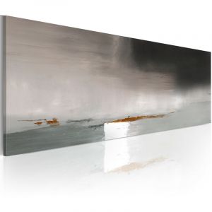 Image de Artgeist Tableau Peint à la Main "Nuances de Gris" 40x100cm
