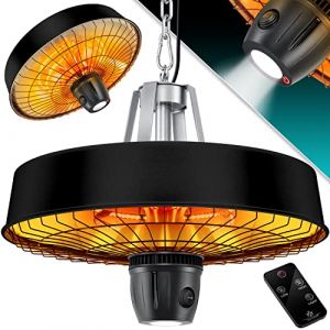 Kesser - Chauffage radiant de plafond Champignon chauffant Chauffage radiant infrarouge 2500W Chauffage radiant de terrasse avec télécommande