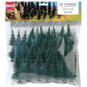 Busch 6492 - Sac de sapins avec racines
