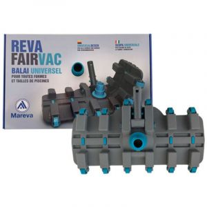 Mareva Tête de Balai Reva Fairvac ¿ Universel pour Piscine Béton, Liner, Hors-sol ou Enterrée