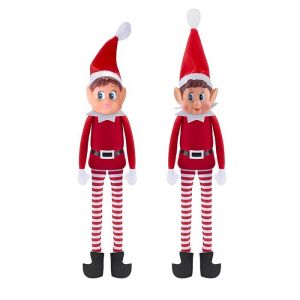 Duo Lutins Farceurs De No&euml;l Elvie Et Elfie