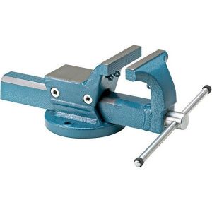 Forum Etau parallèle, enclume de grande taille, avec support pour fixation de mâchoires de serrage orientables et interchangeables, Larg. : des mors : 140 mm