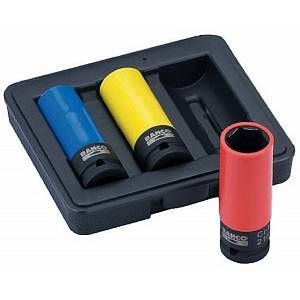 Bahco JEU DE DOUILLES &Agrave; CHOCS, 3 PCS, 6PANS, 17, 19, 21 - BWSS12P3