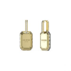 Boucles D'Oreilles Hashtag Guess Acier Dor&eacute; Pav&eacute;es De Zircons Cubiques