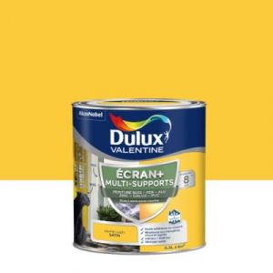 Dulux Valentine Peinture Ext M/Sup Ecran+ Satin - Jaune Lupin 0,5 L