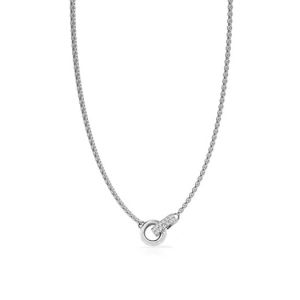 Image de Guess : Collier et pendentif EMBRACE UBN78055 - Collier et pendentif acier deux anneaux entrelacés Cristaux Swarovski Bijoux