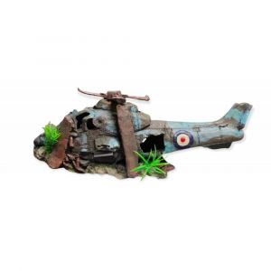 Animallparadise licoptère Azur, 38 5 X 13 X 15 Cm, Décoration Aquari Neuf