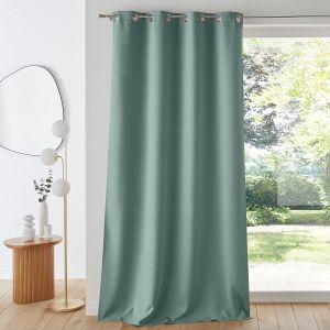 Rideau occultant double face œillets, Voda Céladon aille 350X140 cm;180X140 cm;250X140 cm