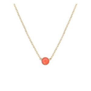 Collier doré à l'or fin cristal CANCUN