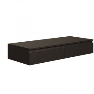 Image de Bemmi - Coiffeuse avec bureau 2 tiroirs - 120 cm - noir - Selsey