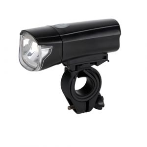 Dunlop Lampe Vélo LED Avant à Piles - Éclairage Vélo 3 Modes - Phare Vélo Étanche - Certifié IPx4 - Facile à Installer - Noir