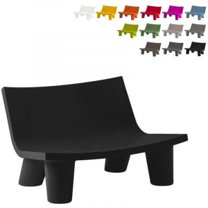 Slide Canapé 2 places Low Lita Love / L 118 cm noir en matière plastique