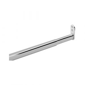 SECOTEC V105A030S517 Tube de penderie extensible pour tringle télescopique Argenté 90-110 cm
