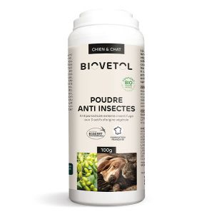 Biovetol Poudre anti instecte chat et chien 100g