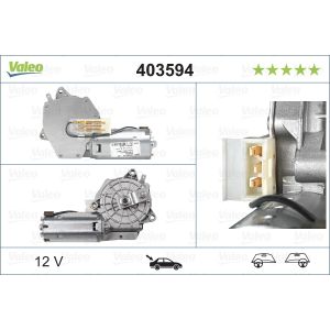 Image de Valeo Moteur d'essuie-glace 403594 d'origine