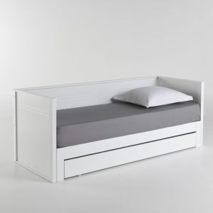 Image de Lit banquette extensible, couchage double, Leeds Blanc Taille 160x200 cm