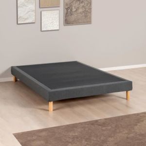 Deko Dream Sommier tapissier - 160x200 cm - Gris anthracite - Kit Eazyx