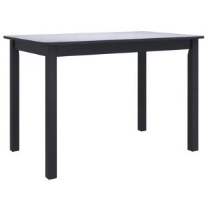 Furniture Limited - Table de salle à manger Noir 114x71x75 cm