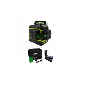Metrica Niveau 3D ACTION GREEN - avec support mural - 61438