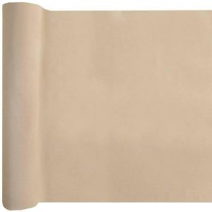 Ruedelafete Chemin de table en tissu Crêpe 3m, Naturel