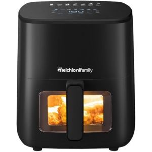 Friteuse sans Huile MELCHIONI FAMILY 118340045 5L 1700W avec &Eacute;cran Tactile 7 Programmes