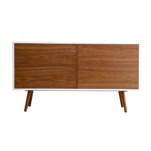 Image de La Maison du Canap&eacute; Buffet bois ZINA - Noyer