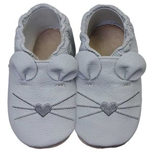 HOBEA-Germany Kinderschuhe Maus hellgrau
