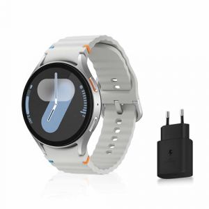 Samsung Galaxy Watch7, Montre Connect&eacute;e, Suivi de Sant&eacute;, Suivi de Sport, 44mm, Bluetooth, Argent, Galaxy AI, Chargeur secteur inclus (Version FR) [Exclusivit&eacute; Amazon]