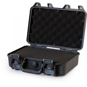 wiltec Mallette de transport universelle robuste – 32 x 22,9 x 11,2 cm – en pp et Fibre de verre – avec Mousse cube et panneaux personnalisables –