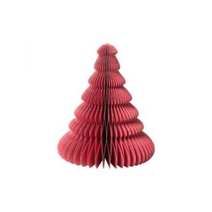 Broste Copenhagen Décorations de noël ARBRE AVEC PAILLETTES PAPIER - Couleur Unique - Taille Rouge