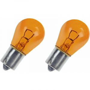 Image de Cyclingcolors 2x ampoule 12V 10W BAU15S orange simple filament ergots décalés clignotant voiture moto