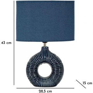 Mitepek - Lampe à poser en céramique Seta 28.5 x 15 x 43 cm