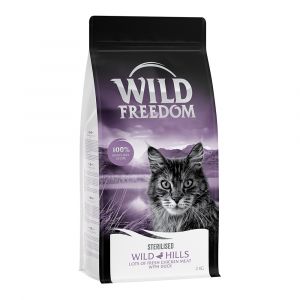 Wild Freedom Adult Wild Hills Sterilised, canard - sans céréales - 2 kg
