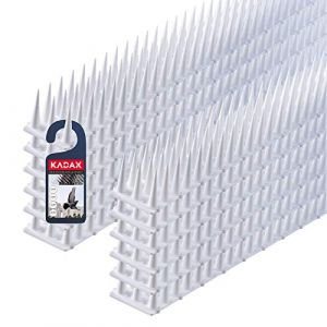 KADAX Pics Anti Pigeon et Anti Oiseaux, Dissuasif afin de Protéger Votre Balcon, Terrasse et Espaces Extérieurs, Repulsif en Plastique