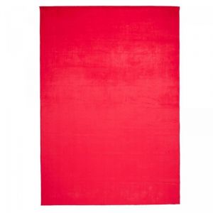 Unamourdetapis Tapis salon 200 x 290 cm, rouge uni lavable et tiss&eacute;, texture velout&eacute;e, finition confortable, entretien aspirateur ou machine &agrave; laver