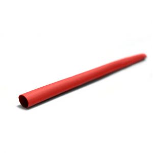 Image de Zenitech Gaine thermorétractable rouge, L.1 m, Diam.6.4 mm,