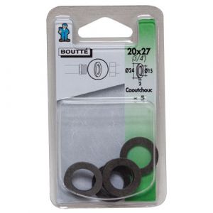 Image de Boutté Joint caoutchouc - 20x27 - D: 24 et 15 mm - Joint, Clapet plomberie, Raccord, Evacuation