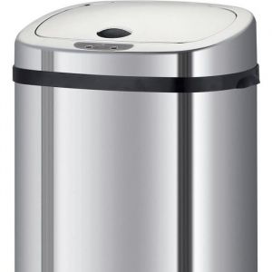 Kitchen Move Couvercle de poubelle automatique rectangulaire mod&egrave;le LARGO Chrome