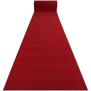 Rugsx - tapis de couloir antidérapant rumba 1974 Mariage couleur unique bordeaux, rose 60cm red 60x300 cm