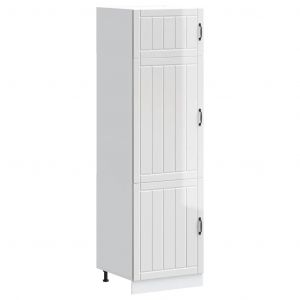 VidaXL Armoire De Cuisine Lucca Blanc Brillant Bois D'ingénierie