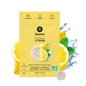 Qwetch Solid drinks citron vitamine C bio x12