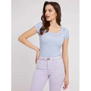 Guess T-shirt coupe slim Bleu - Couleur Bleu - Taille XS